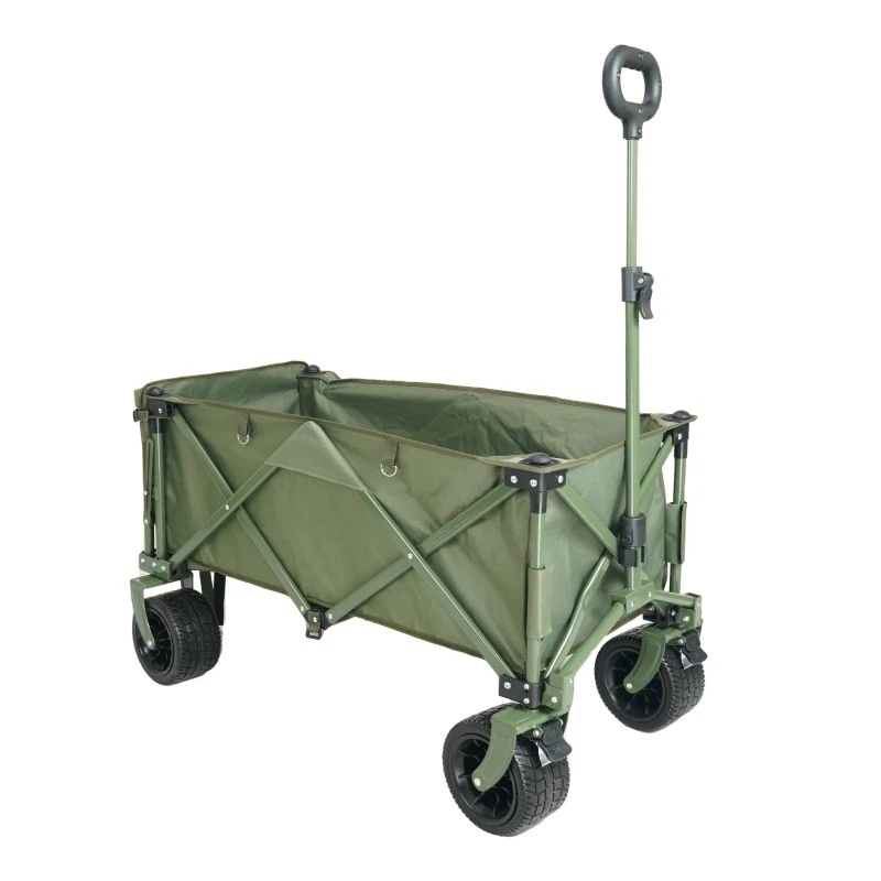 Wagon de plage pliable Big Wheels Natural Style avec hayon ouvert