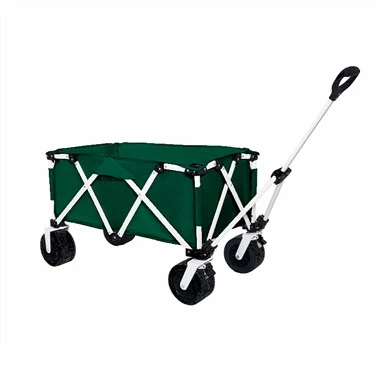 Chariot utilitaire pliable d'extérieur avec cadre en métal durable
