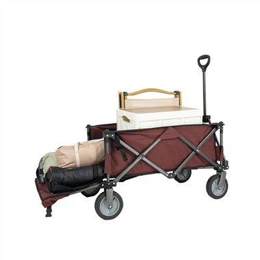 Wagon de plage pliable ouvrable de grande capacité