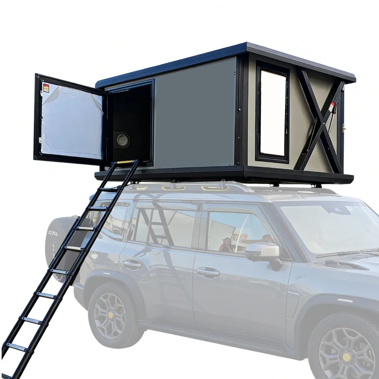 Electric HardShell Aluminum Rooftop Tent With Balcony best