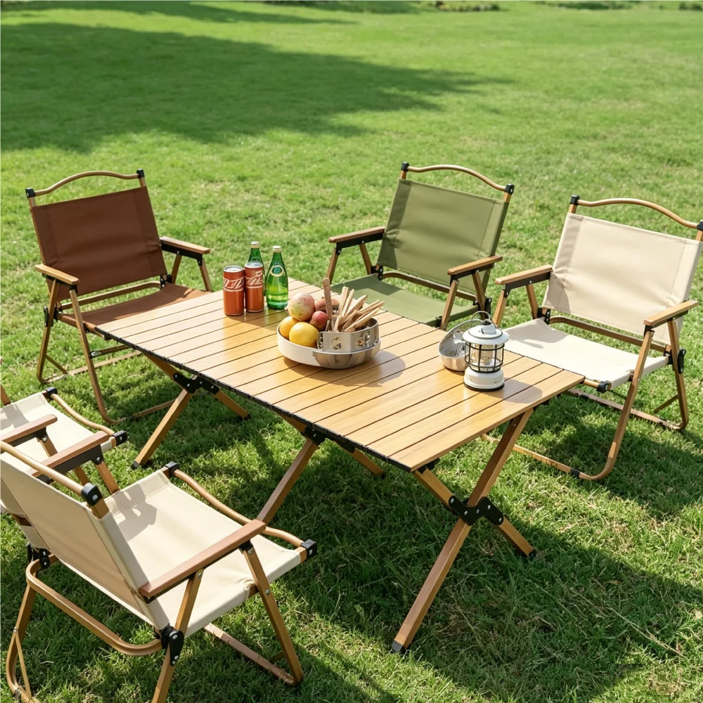 Table et chaise en plein air