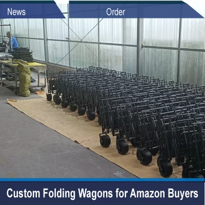 Wagons pliants personnalisés pour les acheteurs d'Amazon