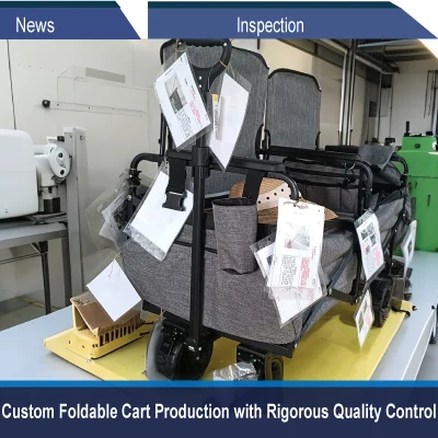 Production de chariots pliables personnalisés avec contrôle de qualité rigoureux